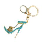 Garneck Sırt Çantası Hasır Çanta Kadın Yüksek Topuk Ayakkab? Anahtarl?k Kolye: Kristal Ayakkab? Charms Kolye Rhinestone Anahtarl?k Süsler DIY ? Yap? ? I?in Melek Mavi Mutfak Dolap Fayansı