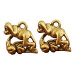 Garneck Süs Plaj Halısı 2Pcs Maymun Charms ?in Zodyak ?lar Pirin? Maymun Hayvanlar Kolye I?in Kolye Bilezik Anahtarl?k ? Yap? ? DIY El Sanatlar? Mutfak Dolap Fayansı Ev Süsleri