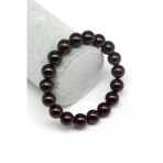 Garnet Doğal Taş Bileklik 11 Mm Küre Kesim