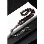 Garnet-Lal Doğal Taş Tesbih 8 mm Küre Kesim TSB-0088