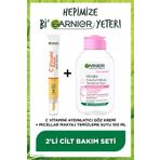 Garnier 100ml Micellar Makyaj Temizleme Suyu + C Vitamini Aydınlatıcı Göz Kremi