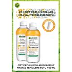 Garnier 2'li Çift Fazlı Micellar Makyaj Temizleme Suyu 400ML + Makyaj Temizleme Pamuğu