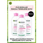 Garnier 3'lü Garnier Micellar Kusursuz Makyaj Temizleme Suyu 200ml