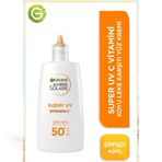 Garnier A.solaire Ambre Solaire Super UV C Vitamini SPF50+ 40 ml Koyu Leke Karşıtı Fluid Yüz Güneş Kremi