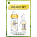 Garnier C Vitamin Serum (Niasinamid + Salisilik Asit) + Çift FazlıMicellar Makyaj Temizleme Suyu 400ml