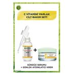 Garnier C Vitamini 30 ml Parlak Süper Aydınlatıcı Serum + C Vitamini 50 ml Parlak Günlük Aydınlatıcı Krem