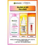 Garnier C Vitamini Parlak Serum + 200ml Micellar Makyaj Temizleme Suyu + Clinical SPF50 Yüz Güneş Kremi