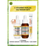 Garnier C Vitamini Parlak Süper Aydınlatıcı Gece + Gündüz Serumu 2 x 30 ML + Aydınlatıcı Göz Kremi 15 ML