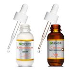 Garnier C Vitamini Parlak Süper Aydınlatıcı Serum (30 ml) & C Vitamini Süper Aydınlatıcı Gece Serumu 30 Ml Cilt Bakım Seti