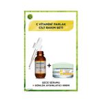 Garnier C Vitamini Süper Aydınlatıcı Gece Serumu 30 ML + C Vitamini Parlak Günlük Aydınlatıcı Krem 50 ML