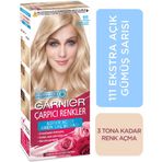 Garnier Çarpıcı Renkler 111 Ekstra Açık Gümüş Sarısı Saç Boyası