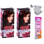 Garnier Çarpıcı Renkler 4.60 Yoğun Koyu Kızıl 2 Adet Saç Boyası