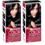 Garnier Çarpıcı Renkler Saç Boyası 1.0 Ekstra Yoğun Siyah (2 paketi)