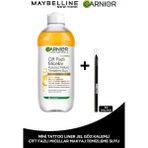 Garnier Çift Fazlı Micellar Kusursuz Makyaj Temizleme Suyu 400ML + Tat Liner Gel Pencil Göz Kalemi Mini