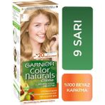 Garnier Color Naturals No:9 Sarı Krem Saç Boyası Amonyaksız ve Bitkisel İçerik ile Uzun Süre Kalıcı