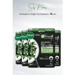 Garnier Kağıt Yüz Maskesi Siyah Saf Kömür Matlaştırıcı 28 gr X 4 Adet