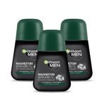Garnier Men Magnezyum Ultra Kuru 3x50 ml Roll-On Deodorant