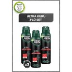 Garnier Men Ultra Kuru 3x50 ml Sprey Deodorant