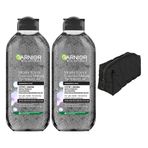Garnier Micellar Kömür Kusursuz Makyaj Temizleyici Jel 400 ml Çanta 2'li Cilt Bakım Seti