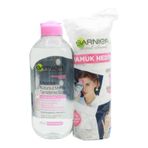 Garnier Micellar Kusursuz 400 ml Makyaj Temizleme Suyu + Pamuk
