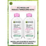 Garnier Micellar Kusursuz Makyaj Temizleme Suyu 200 ml 2'li Set Tüm Cilt Tipleri İçin Arındırıcı Etki