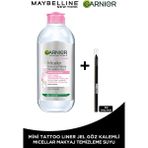 Garnier Micellar Kusursuz Makyaj Temizleme Suyu 400ML + Tat Liner Gel Pencil Göz Kalemi Mini