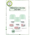 Garnier Mineral Magnezyum Ultra Kuru Roll-On Deodorant, 72 Saat Etkili x3 Adet