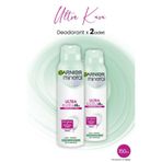 Garnier Mineral Ultra Kuru 2x150 ml Sprey Deodorant