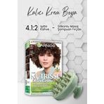 Garnier Nutrisse Besleyici 4 1 2 Işıltılı Kahve Saç Boyası ve YEşil Masaj Şampuan Fırçası
