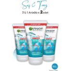 Garnier Saf - Temiz 3'ü 1 Arada Yağlanma ve Pürüzlere Karşı 3x150 ml Temizleme Jeli
