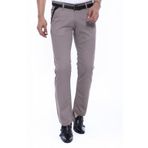 Garnili Cepli Desensiz Slim Fit Bej Erkek Pantolon - Wessi