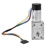 Garosa Çift Milli Dişli Motoru, JGY370 DC6V DC Sonsuz Dişli Motoru 6 Volt Yüksek Torklu Motor Mini Türbin Sonsuz 6V Redüktör Elektrik Motoru, Sonsuz Dişliler (DC12V 150 devir)