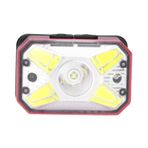 Garosa Far, LED Güçlü Far Dış Mekan COB İndüksiyonlu Far USB Şarjlı Şarj Edilebilir Kafa El Feneri Mini Gece Koşusu, Otomotiv Ampulleri (kırmızı)