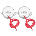 Garosa Mini Elektrik Motoru, 2 Adet Ac Motor Senkron, Alüminyum Pirinç Aşınmaya Dayanıklı CCW CW Mikro Metal Motor Takım Tezgahı Aksesuarları, AC12V, Ac Motor