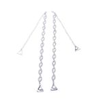 GAROZATION 1 Çift 8 Karakterli Su Matkap Omuz Askısı Saç Bandı Askısız Temizlemek Itmek Sutyen Askıları Dekoratif Ayarlanabilir Halter Yastığı Başından Sonuna Kadar Yular Silver Rhinestones