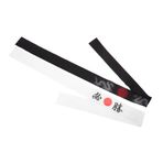 GAROZATION 2 Adet Geri Dönüşümlü Japon Bandana Geleneksel Suşi Şef Kafa Bandı Ninja Kostüm Aksesuarları Karate Kafa Bandı Wrap Pişirme Için