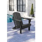 Garpim Siyah Adirondack Serisi Klasik Katlanır Sandalye, Siyah Koltuk, Balkon,bahçe - Bahçe Mobilyası