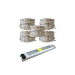 GARRA Yüksek Işık 25 Metre 3 Cipli Günışığı Şerit Led Ve 33 Amper Led Trafosu Metrede 60 Led