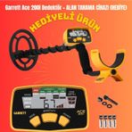 Garrett Ace 200i Metal, Define, Altın Dedektörü + Hediye Zemin Tarama Cihazı