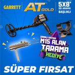 Garrett At Gold 5x8 DD Başlıkla Altın Dedektörü