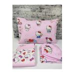 Gasel Home Hello Kitty Pamuklu Kumaş Nevresim Takımı ( Çarşafı Lastikli )