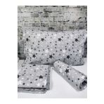 Gasel Home Pamuklu Yıldız Desen Tek Kişilik Nevresim Takımı Çarşafı Lastikli (fitted)