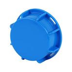 GASMIS IBC Vidalı Kapak DN50 S60x6 60 mm kaba dişli - iç dişli, contalı kilit kapağı, IBC konteyneri, yağmur bidonu, bidon için, IBC aksesuarı, mavi, 1 adet