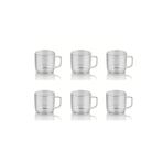 GastroPlast 6 Adet 300 Ml Kırılmaz,çizilmez Polikarbon Plastik Şeffaf Çay-kahve Kupası