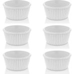 GastroPlast 6 Adet Kırılmaz Sosluk – Kahvaltılık, Reçellik, Meze ve Tatlı Servisi Için Isıya Dayanıklı Mini Servis Kasesi - Ev ve Restoran Kullanımına Özel - Beyaz - 70 ml