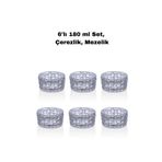 GastroPlast 6'lı 180 ml Polikarbon, Lüks, Kırılmaz Çerezlik, Mezelik