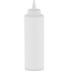 Gastroplast Fişek Uçlu Sosluk,yağlık,sos Şişesi,sos Kabı,ketçap Şişesi,mayonez Şişesi,hardal Şişesi,yağ Şişesi,soskabı,saklamakabı - Beyaz - 500 ml