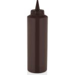 Gastroplast Fişek Uçlu Sosluk,yağlık,sos Şişesi,sos Kabı,ketçap Şişesi,mayonez Şişesi,hardal Şişesi,yağ Şişesi,soskabı,saklamakabı - Kahverengi - 750 ml