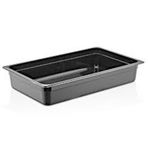 GastroPlast GN1/1-150 mm Polikarbon Siyah Gastronom Küvet