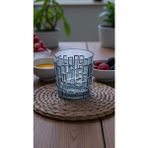 GastroPlast Kırılmaz Desenli Şeffaf Bardak (200 Ml) – Taş Desen Polikarbon, Şık ve Dayanıklı Tasarım - Füme - Gri